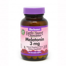 Bluebonnet Nutrition EarthSweet Chewables Melatonin 3 mg 60 tabs Natural Raspberry