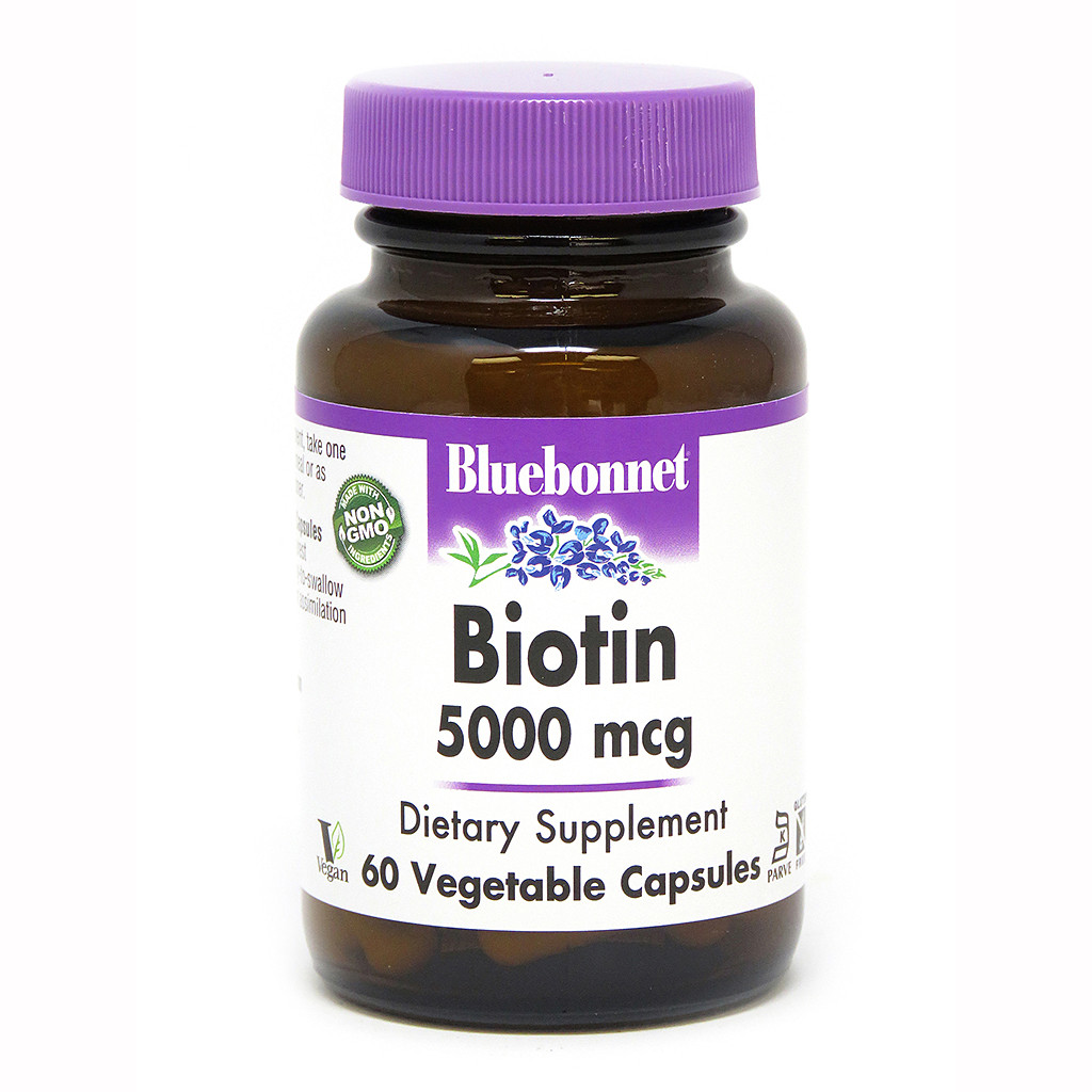 Bluebonnet Nutrition Biotin 5000 mcg 60 caps - зображення 1