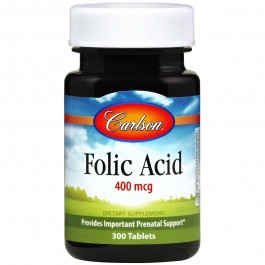   Carlson Labs Folic Acid 400 mcg 300 tabs