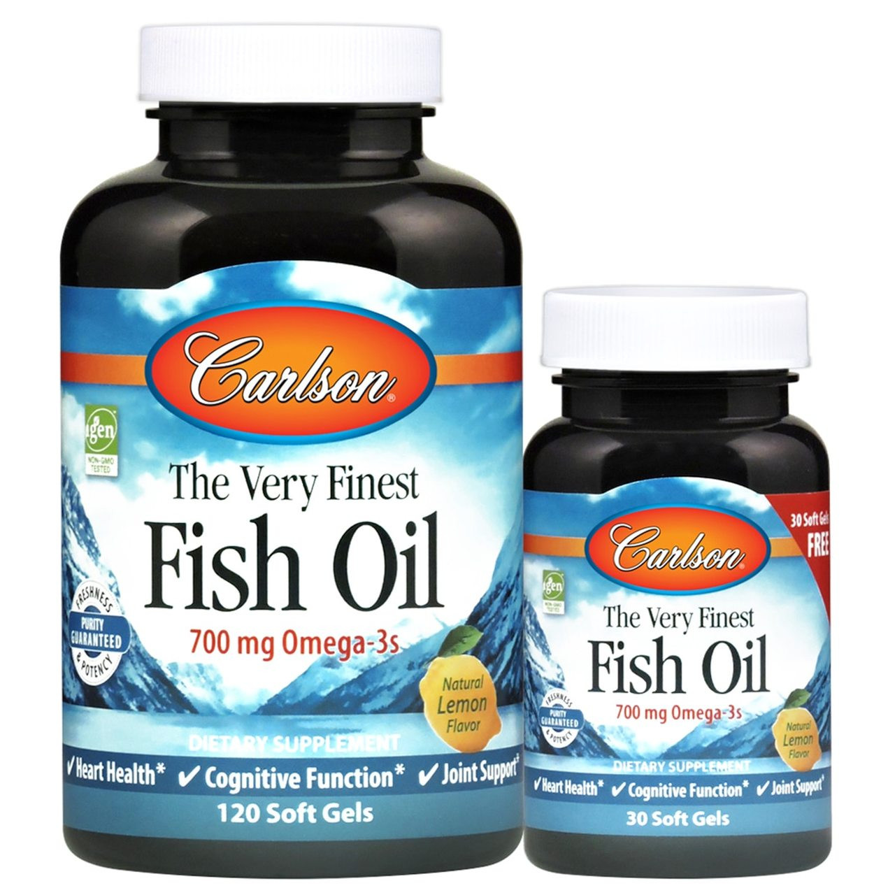 Carlson Labs The Very Finest Fish Oil 150 caps /120+30 caps/ - зображення 1