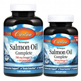 Carlson Labs Salmon Oil Complete 180 caps /120+60 caps/