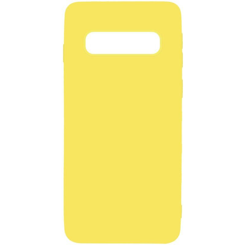 TOTO 1mm Matt TPU Case Samsung Galaxy S10 Yellow - зображення 1