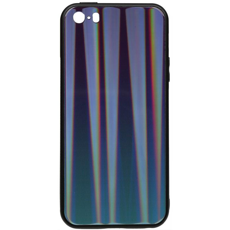 TOTO Aurora Print Glass Case Apple iPhone SE/5s/5 Blue - зображення 1