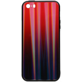 TOTO Aurora Print Glass Case Apple iPhone SE/5s/5 Red
