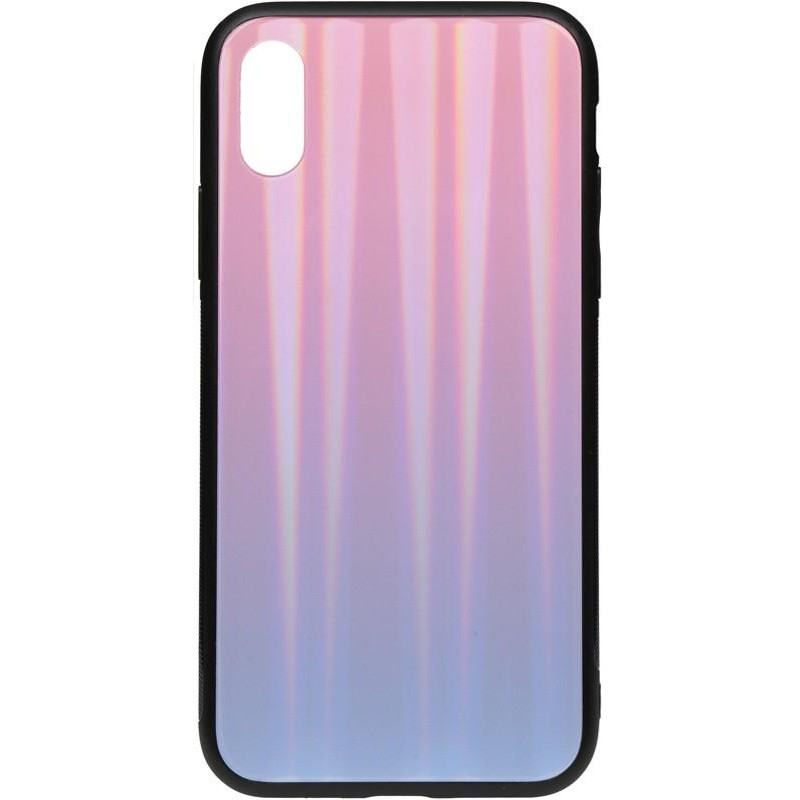 TOTO Aurora Print Glass Case Apple iPhone X/XS Lilac - зображення 1