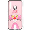 TOTO Cartoon Print Glass Case Huawei P Smart+ 2019 Pink Panther - зображення 1