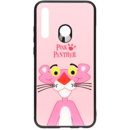 TOTO Cartoon Print Glass Case Huawei P Smart+ 2019 Pink Panther