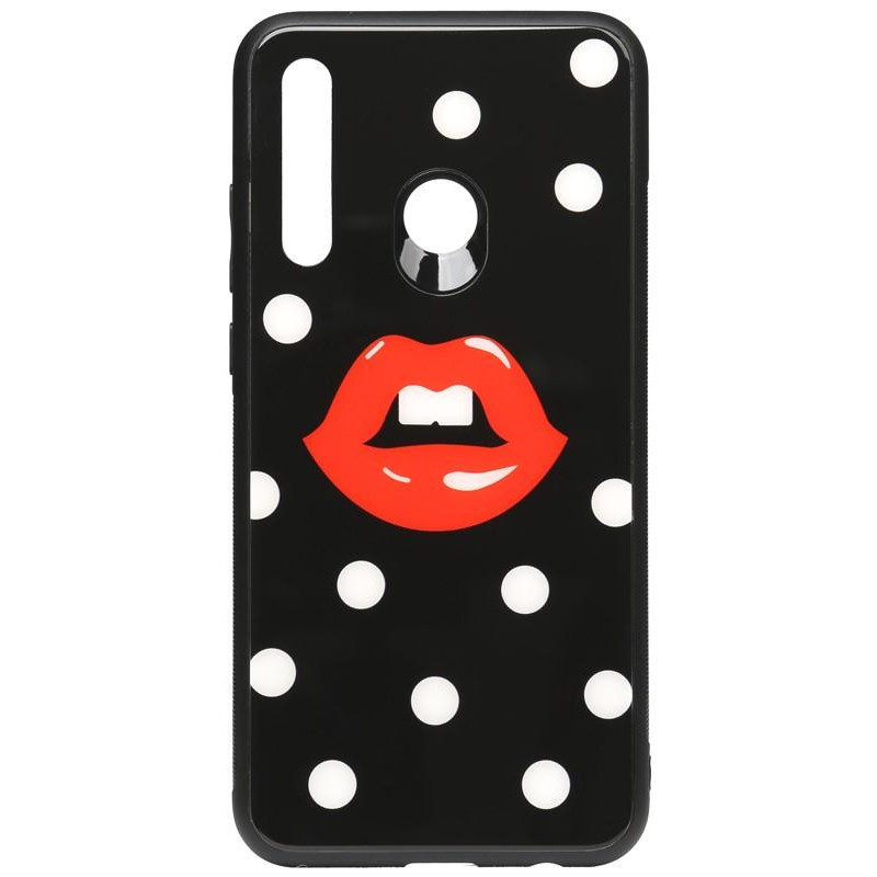 TOTO Cartoon Print Glass Case Huawei P Smart+ 2019 Red Lips - зображення 1