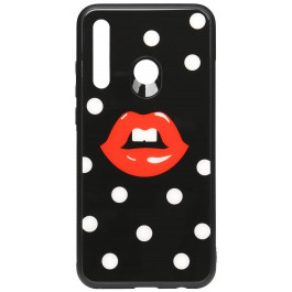 TOTO Cartoon Print Glass Case Huawei P Smart+ 2019 Red Lips