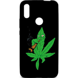   TOTO Cartoon Soft Silicone TPU Case Huawei P Smart Z Cannabis Black