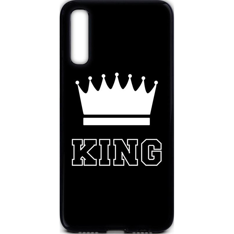 TOTO Cartoon Soft Silicone TPU Case Samsung Galaxy A50 King Black - зображення 1