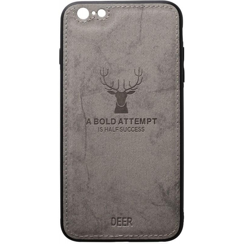 TOTO Deer Shell With Leather Effect Case Apple iPhone 6/6s Gray - зображення 1