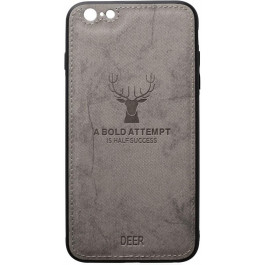   TOTO Deer Shell With Leather Effect Case Apple iPhone 6/6s Gray