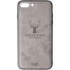 TOTO Deer Shell With Leather Effect Case Apple iPhone 7 Plus/8 Plus Gr_y - зображення 1