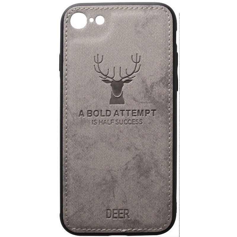 TOTO Deer Shell With Leather Effect Case Apple iPhone 7/8 Gr_y - зображення 1