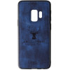 TOTO Deer Shell With Leather Effect Case Samsung Galaxy S9 Dark Blue - зображення 1