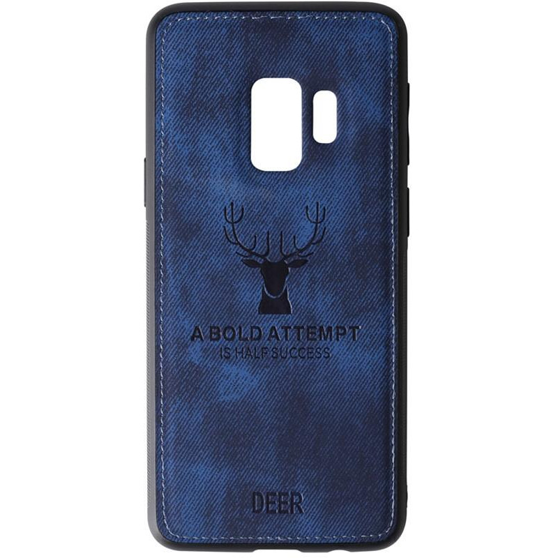 TOTO Deer Shell With Leather Effect Case Samsung Galaxy S9 Dark Blue - зображення 1