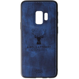 TOTO Deer Shell With Leather Effect Case Samsung Galaxy S9 Dark Blue