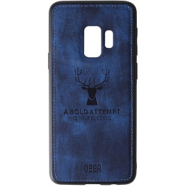   TOTO Deer Shell With Leather Effect Case Samsung Galaxy S9 Dark Blue