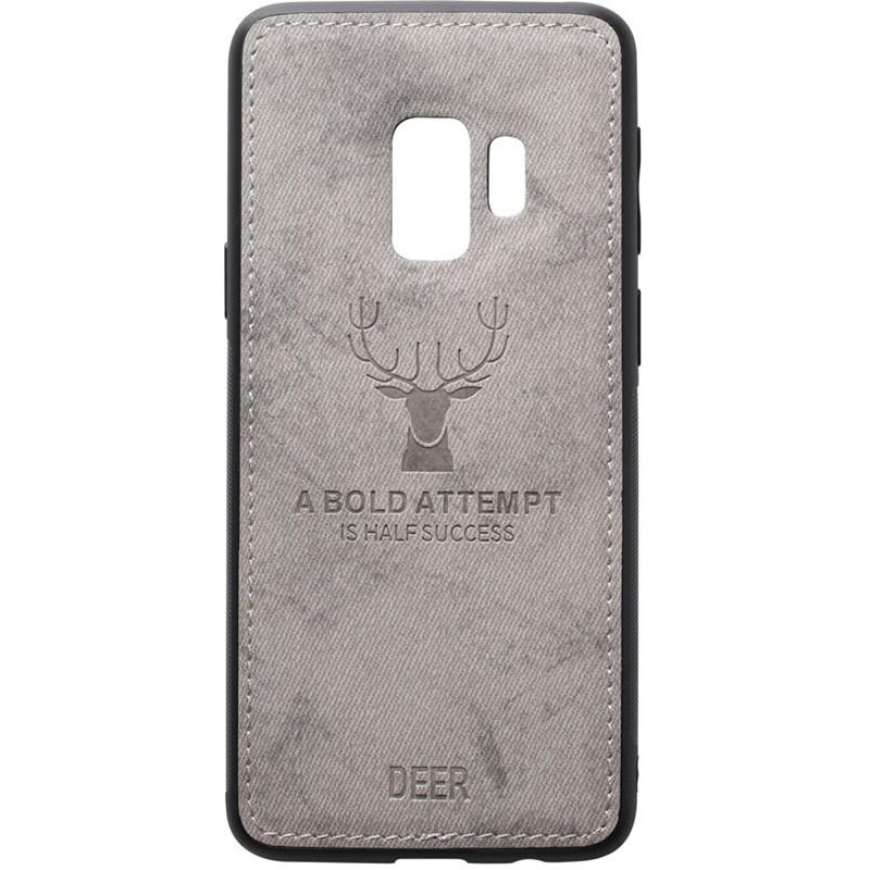 TOTO Deer Shell With Leather Effect Case Samsung Galaxy S9 Gr_y - зображення 1