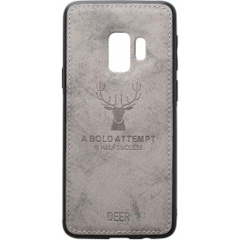   TOTO Deer Shell With Leather Effect Case Samsung Galaxy S9 Gr_y