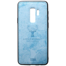   TOTO Deer Shell With Leather Effect Case Samsung Galaxy S9+ Blue