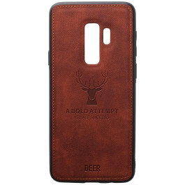 TOTO Deer Shell With Leather Effect Case Samsung Galaxy S9+ Brown