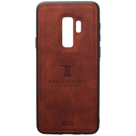   TOTO Deer Shell With Leather Effect Case Samsung Galaxy S9+ Brown