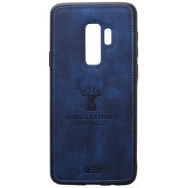   TOTO Deer Shell With Leather Effect Case Samsung Galaxy S9+ Dark Blue