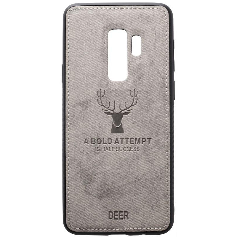 TOTO Deer Shell With Leather Effect Case Samsung Galaxy S9+ Gr_y - зображення 1