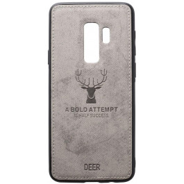   TOTO Deer Shell With Leather Effect Case Samsung Galaxy S9+ Gr_y