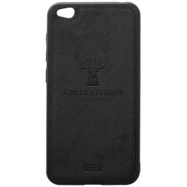   TOTO Deer Shell With Leather Effect Case Xiaomi Redmi Go Black