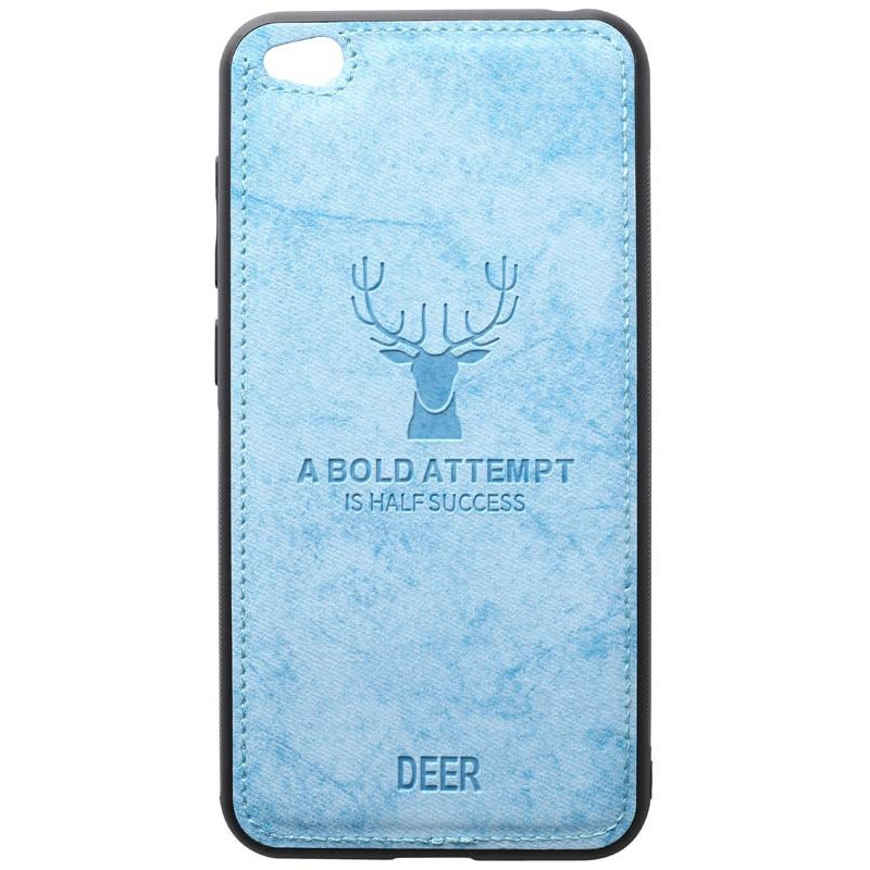 TOTO Deer Shell With Leather Effect Case Xiaomi Redmi Go Blue - зображення 1