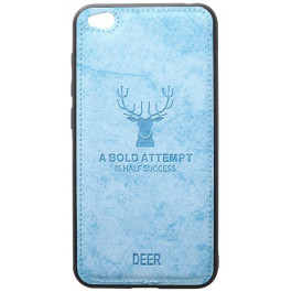   TOTO Deer Shell With Leather Effect Case Xiaomi Redmi Go Blue