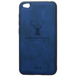   TOTO Deer Shell With Leather Effect Case Xiaomi Redmi Go Dark Blue