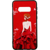 TOTO Glass Fashionable Case Samsung Galaxy S10e Red Dress Girl - зображення 1