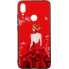 TOTO Glass Fashionable Case Xiaomi Redmi Note 7 Red Dress Girl - зображення 1