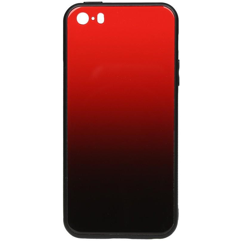 TOTO Gradient Glass Case Apple iPhone 5/5s/SE Red - зображення 1