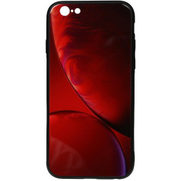 TOTO Print Glass Space Case Apple iPhone 6/6s Rubin Red