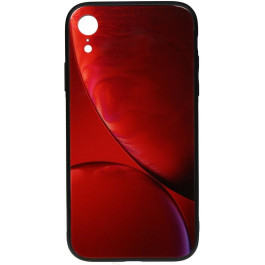 TOTO Print Glass Space Case Apple iPhone XR Rubin Red
