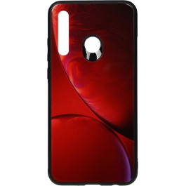TOTO Print Glass Space Case Huawei P Smart+ 2019 Rubin Red