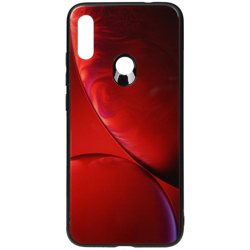 TOTO Print Glass Space Case Xiaomi Redmi Note 7 Rubin Red - зображення 1