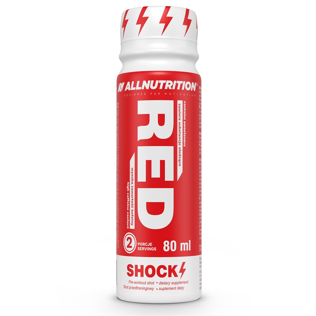 AllNutrition Red Shock Shot 80 ml /2 servings/ Unflavored - зображення 1