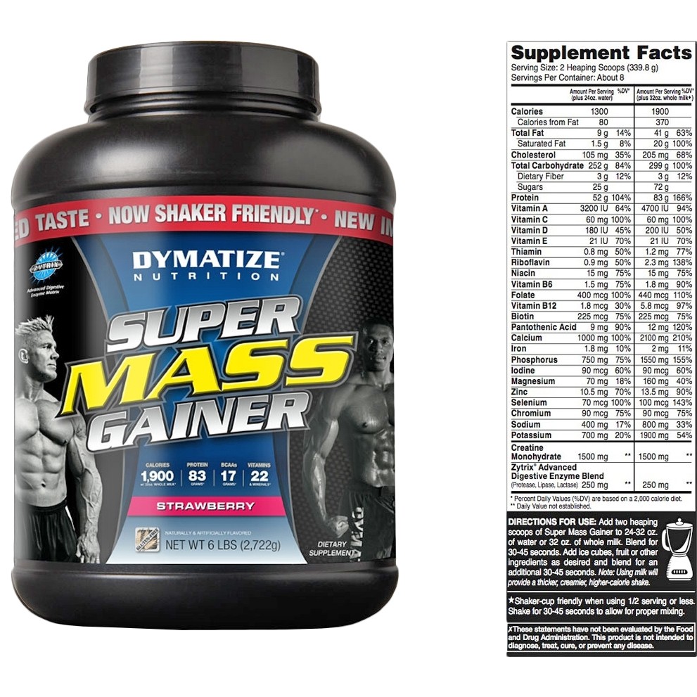 Dymatize Super Mass Gainer 2722 G Купити В Інтернет Магазині: Ціни На