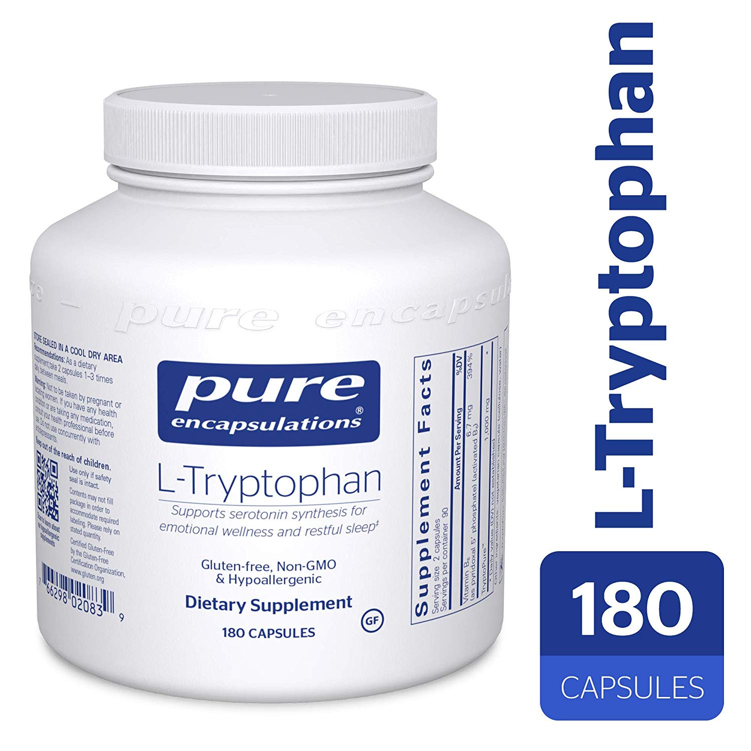 Pure Encapsulations L-Tryptophan 180 caps - зображення 1