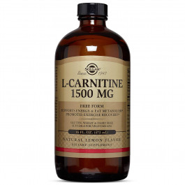 Solgar L-Carnitine 1500 mg Liquid 473 ml /31 servings/ Natural Lemon