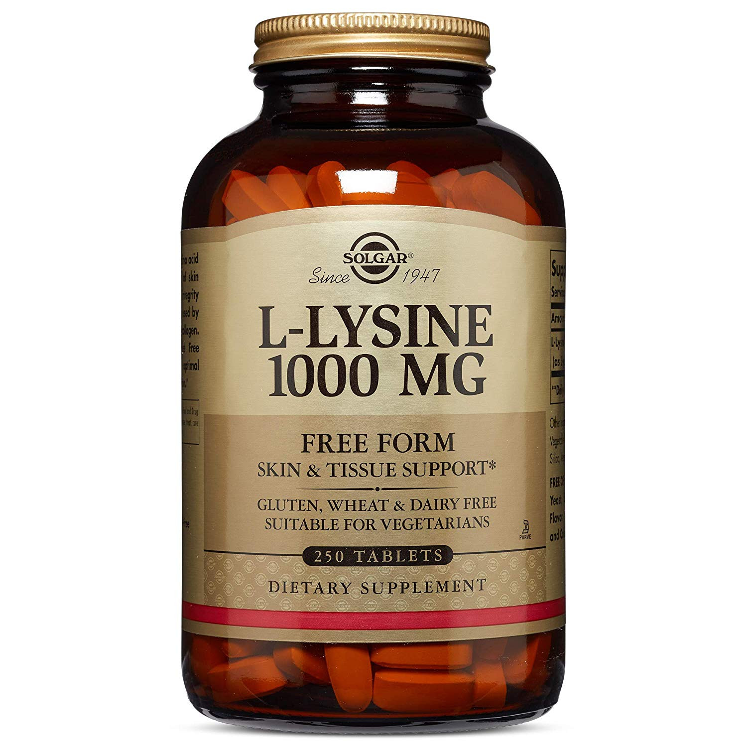 Solgar L-Lysine 1000 mg 250 tabs - зображення 1