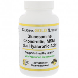   California Gold Nutrition Glucosamine Chondroitin MSM Plus Hyaluronic Acid 120 caps