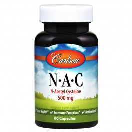 Carlson Labs NAC /N-Acetyl Cysteine/ 500 mg 60 caps