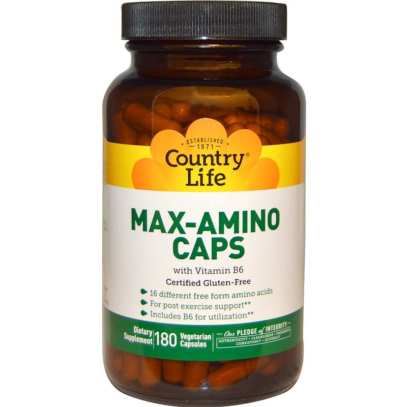 Country Life Max-Amino 180 caps - зображення 1